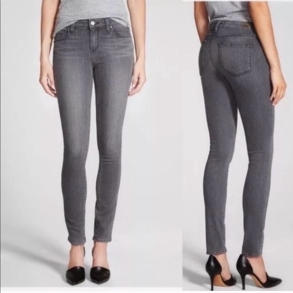 PAIGE Peg Skinny Jeans in Oxford Grey
